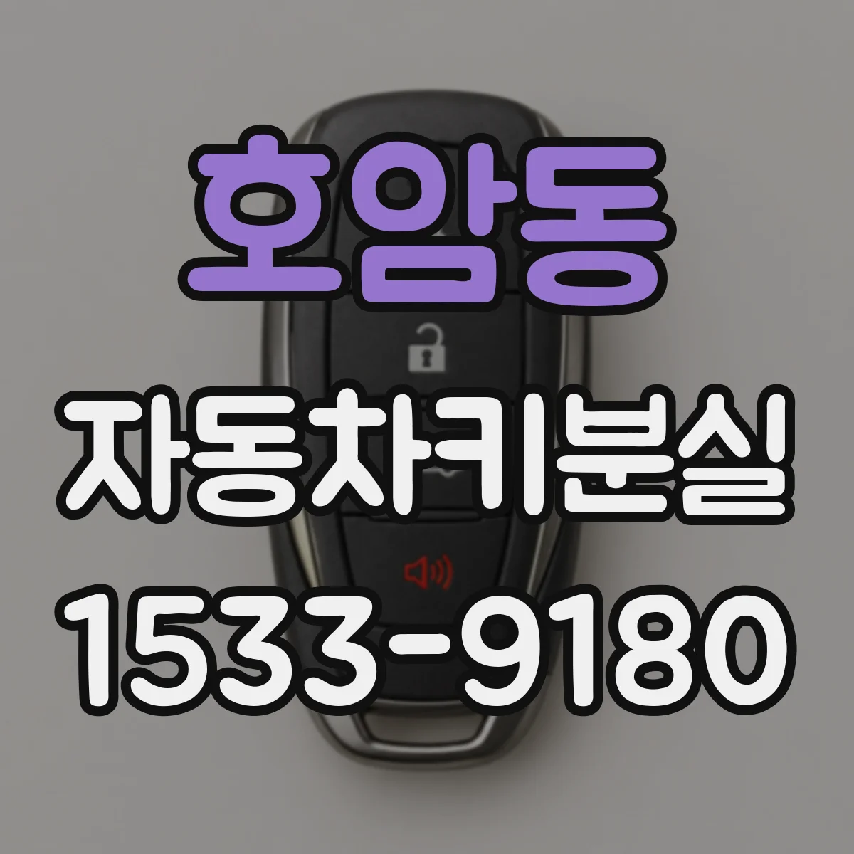 호암동 자동차키분실