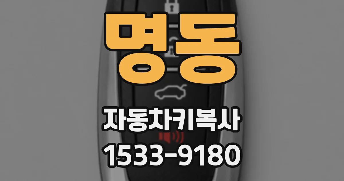 명동 자동차키복사