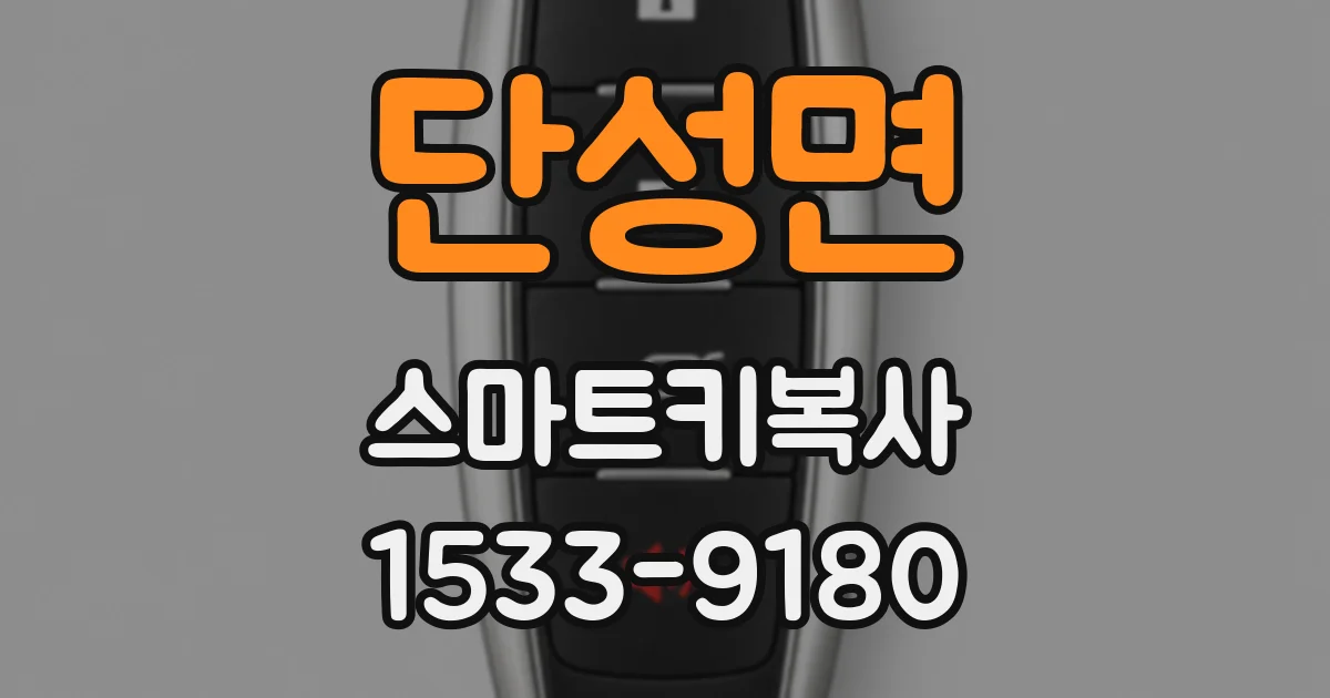 단성면 스마트키복사