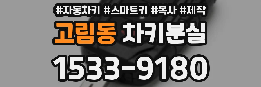 고림동 차키분실