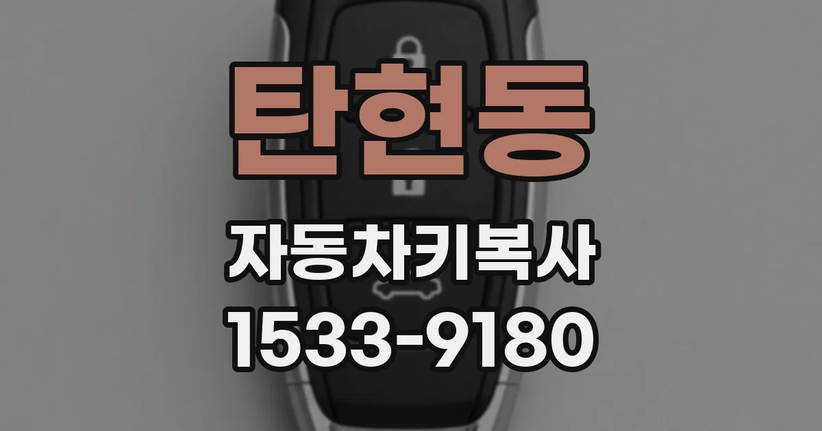 탄현동 자동차키복사