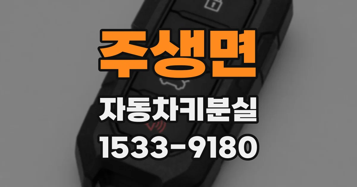 주생면 자동차키분실