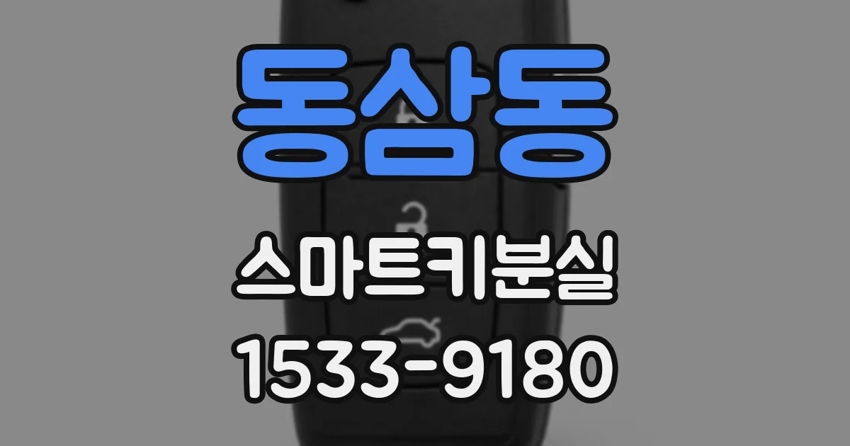 동삼동 스마트키분실