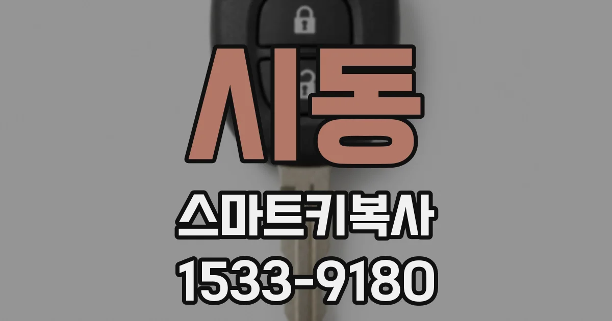 시동 스마트키복사