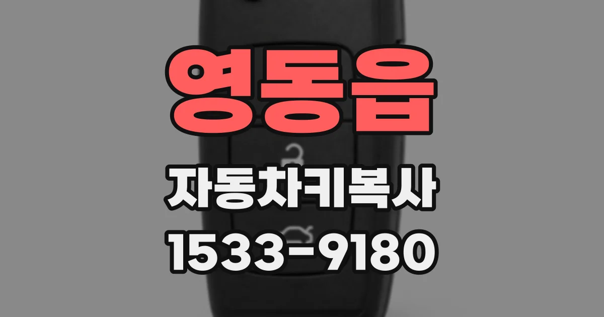 영동읍 자동차키복사