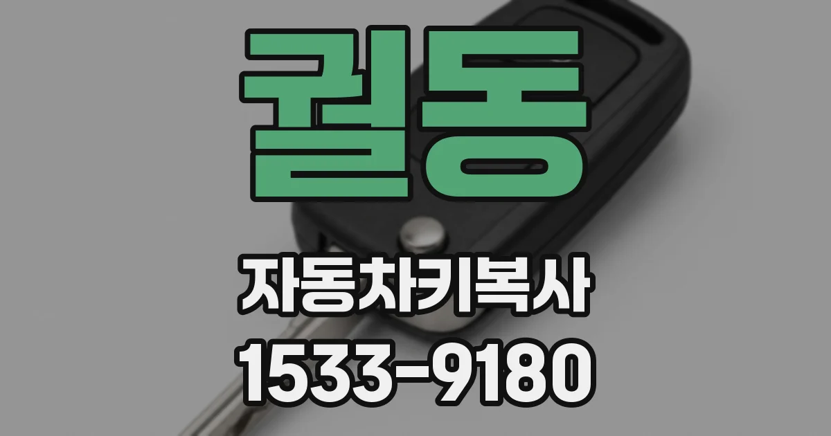 궐동 자동차키복사