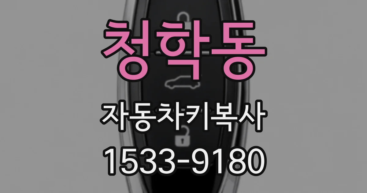 청학동 자동차키복사