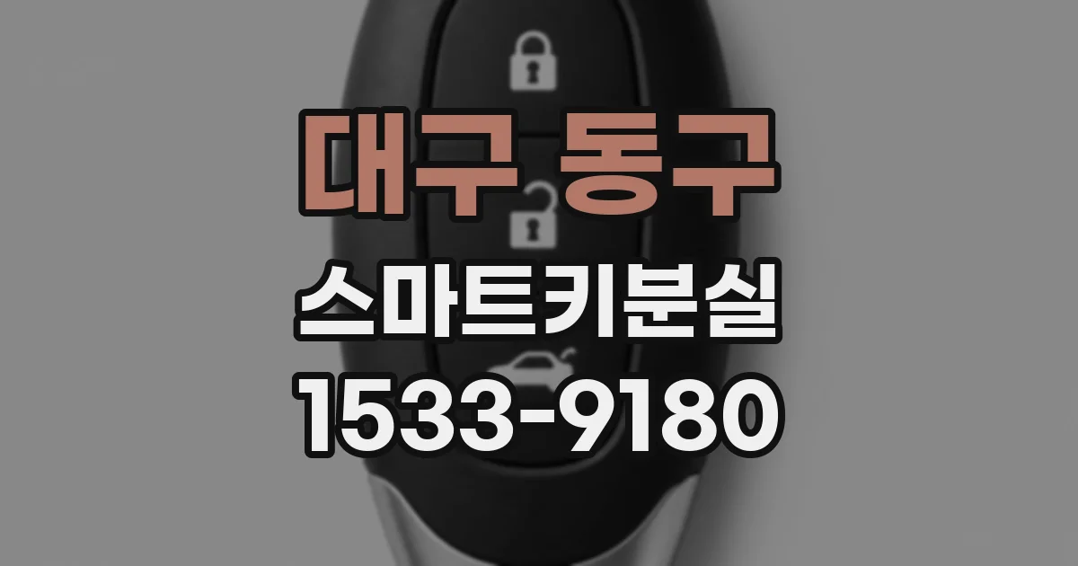 대구 동구 스마트키분실