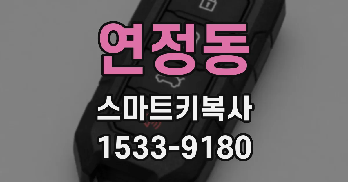 연정동 스마트키복사
