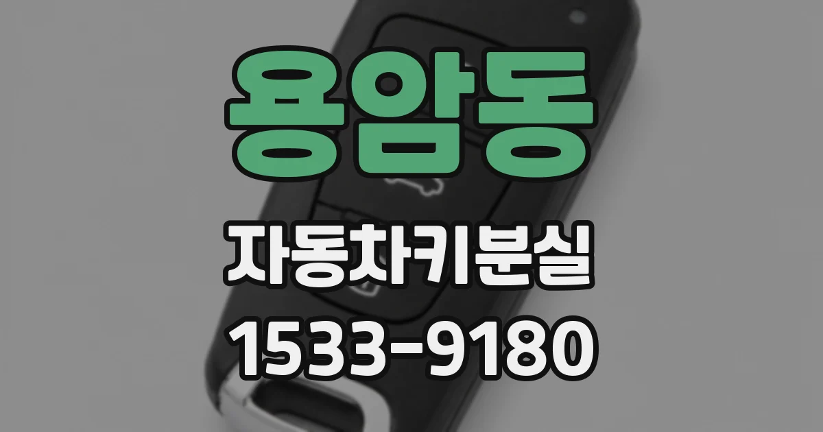 용암동 자동차키분실