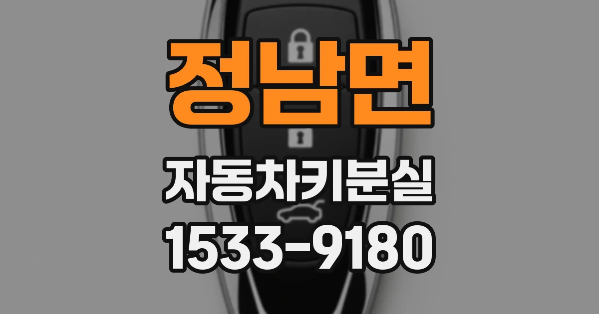 정남면 자동차키분실