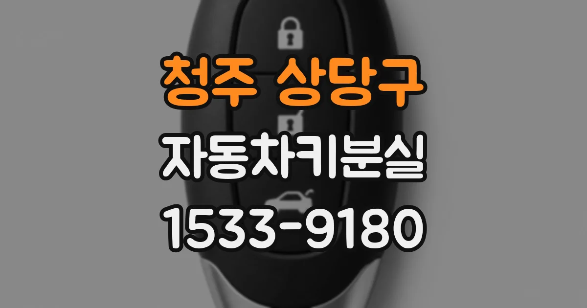 청주 상당구 자동차키분실
