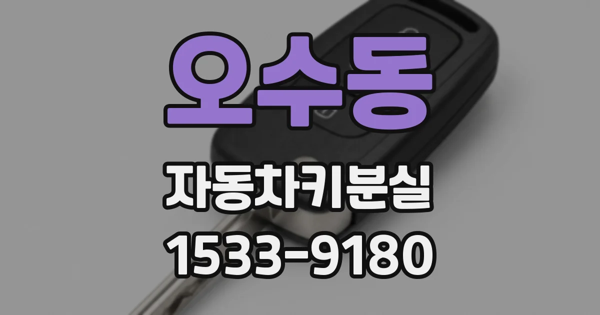 오수동 자동차키분실
