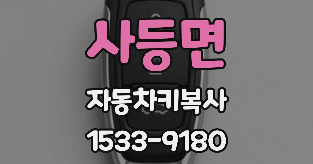 사등면 자동차키복사
