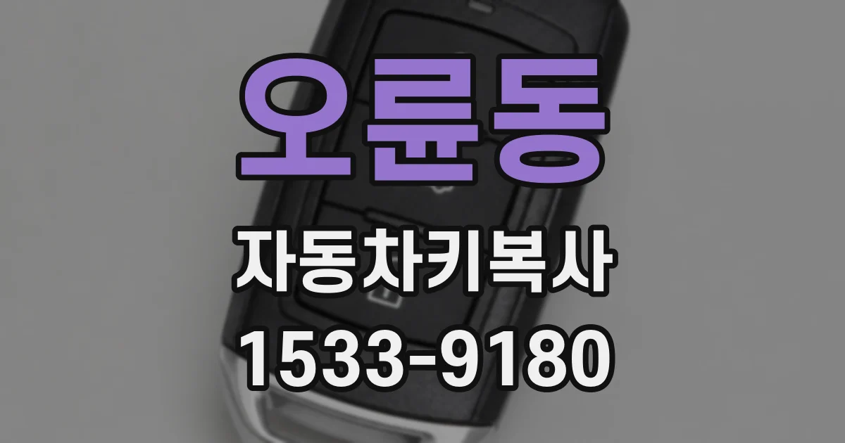 오륜동 자동차키복사