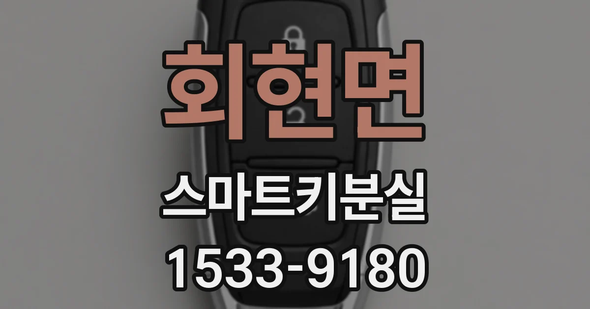 회현면 스마트키분실