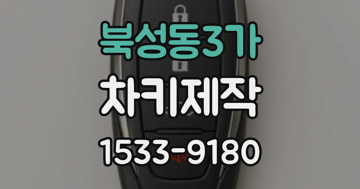 북성동3가 차키제작