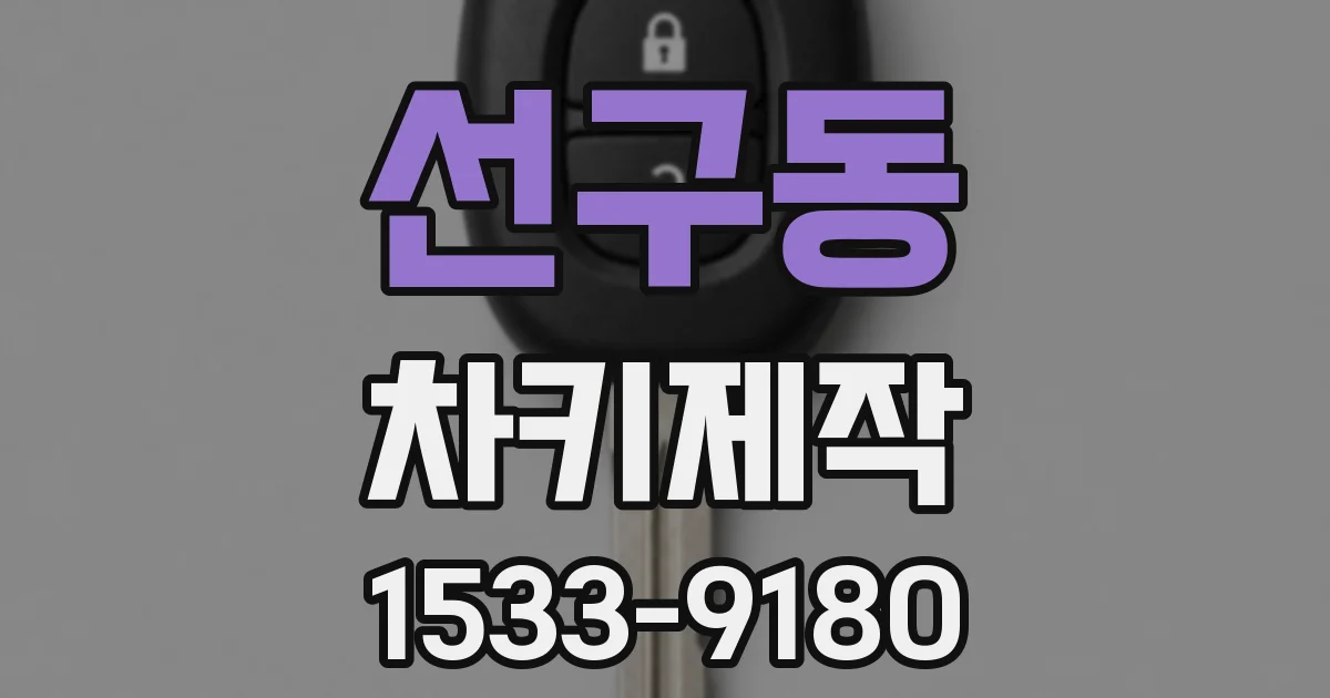 선구동 차키제작