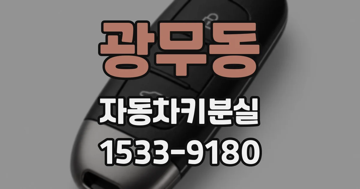 광무동 자동차키분실