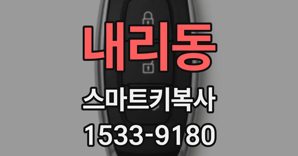 내리동 스마트키복사