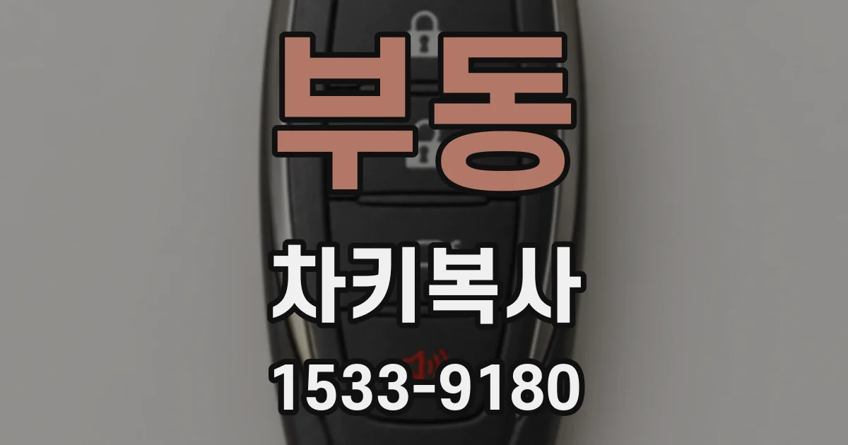 부동 차키복사