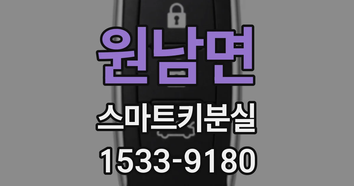원남면 스마트키분실