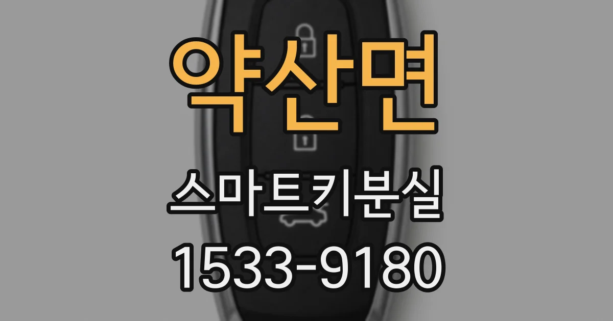 약산면 스마트키분실