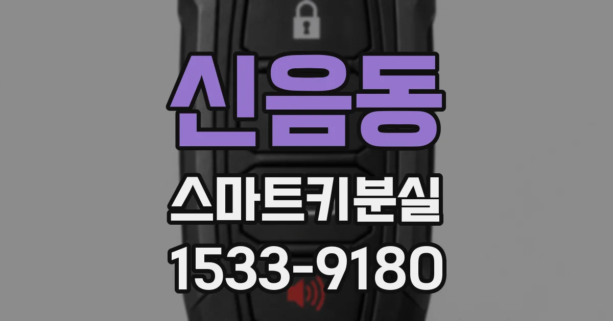신음동 스마트키분실