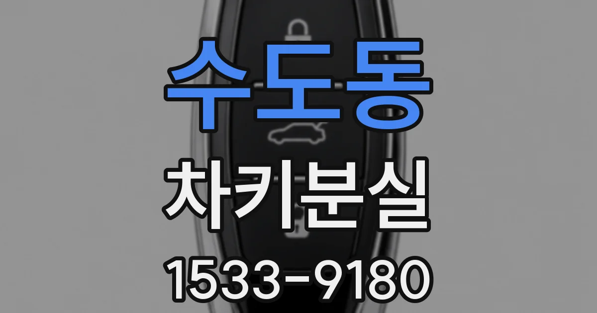 수도동 차키분실
