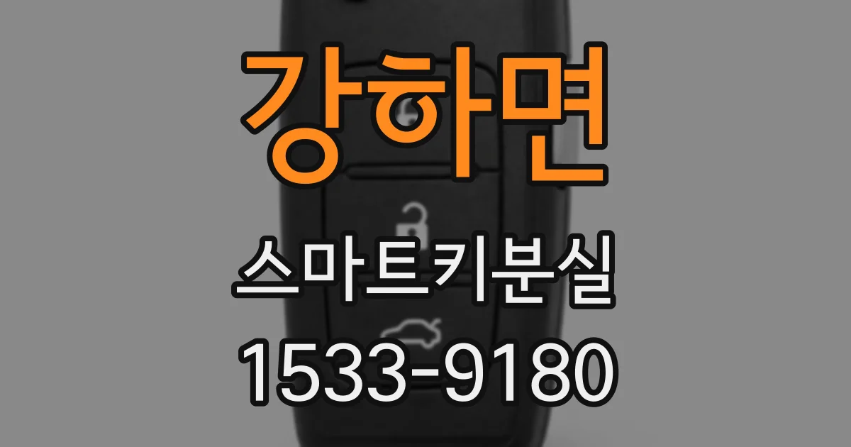 강하면 스마트키분실