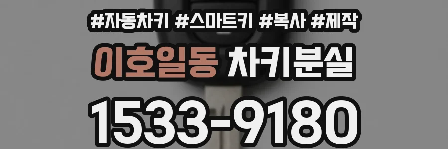 이호일동 차키분실