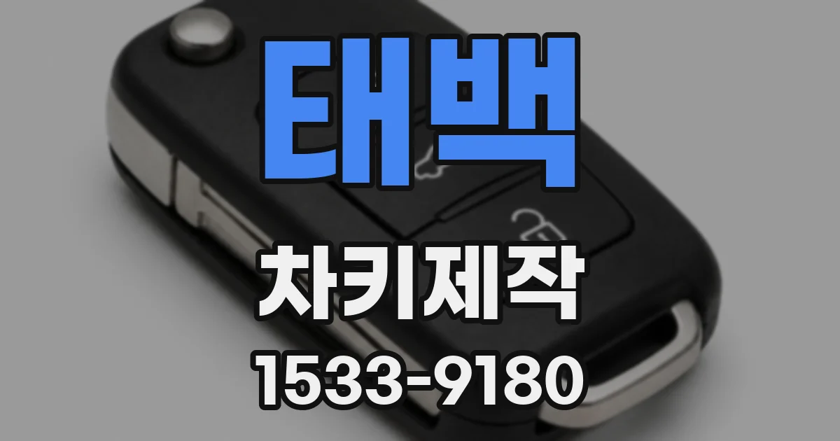 태백 차키제작