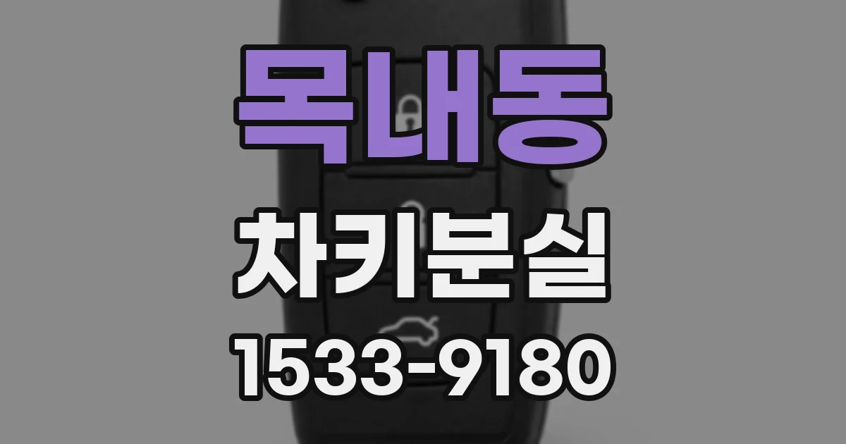 목내동 차키분실