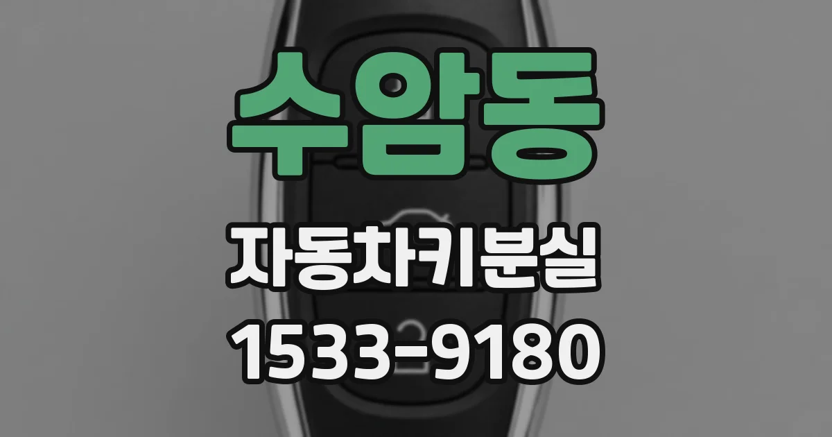 수암동 자동차키분실