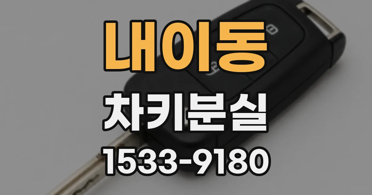 내이동 차키분실