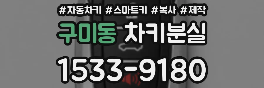 구미동 차키분실
