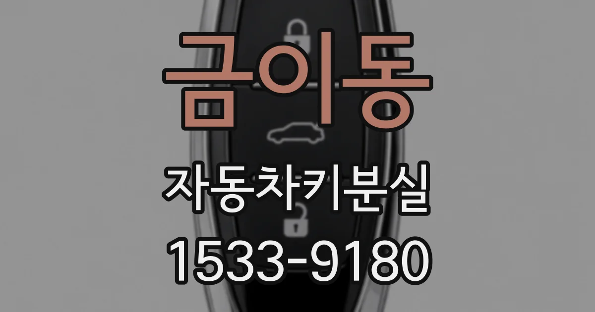 금이동 자동차키분실