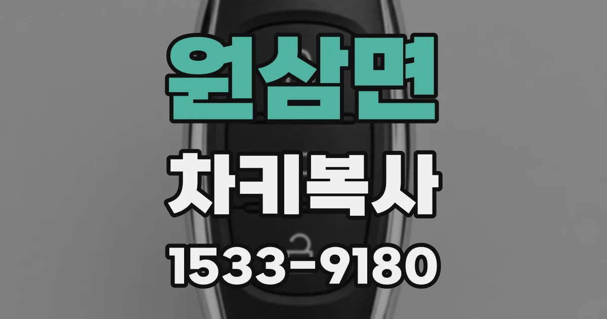 원삼면 차키복사