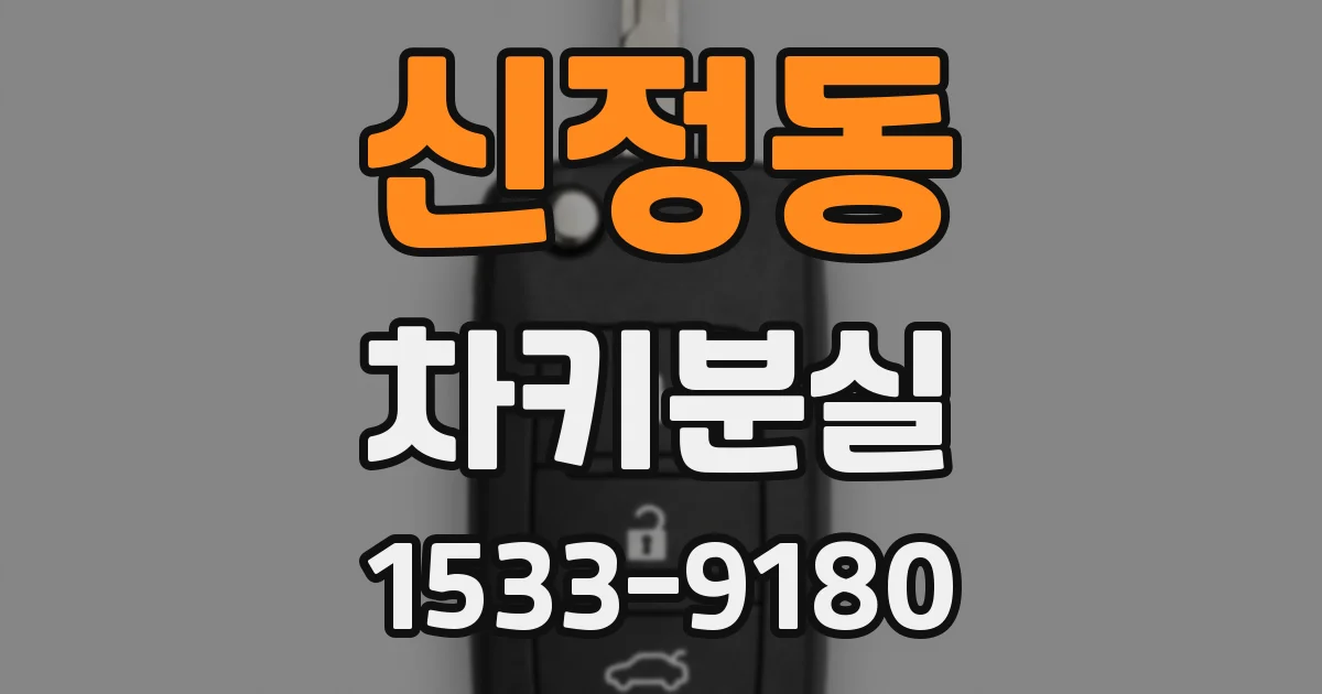 신정동 차키분실
