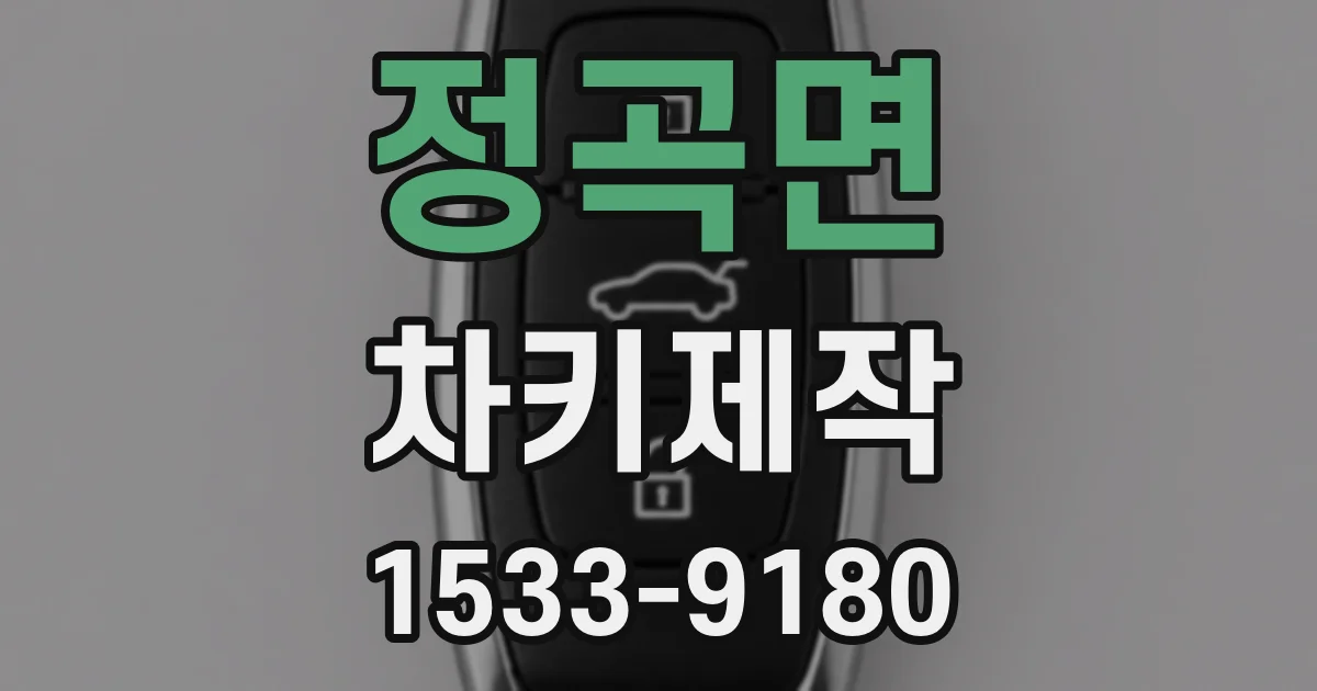 정곡면 차키제작