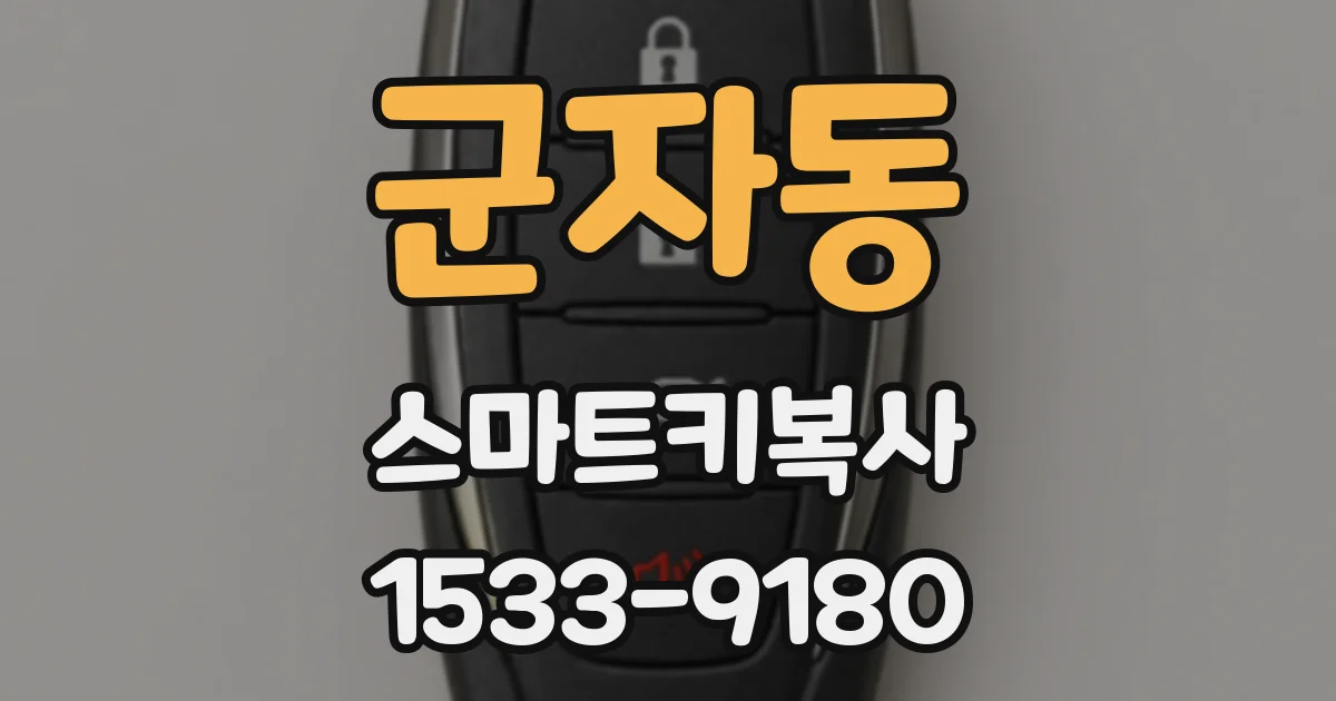 군자동 스마트키복사