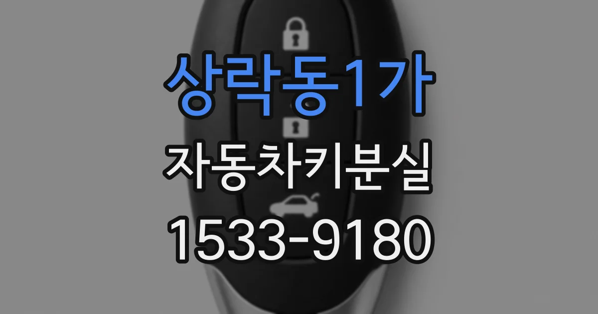 상락동1가 자동차키분실