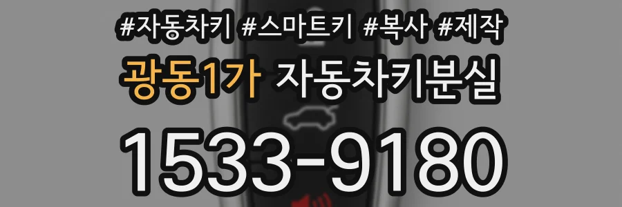 광동1가 자동차키분실