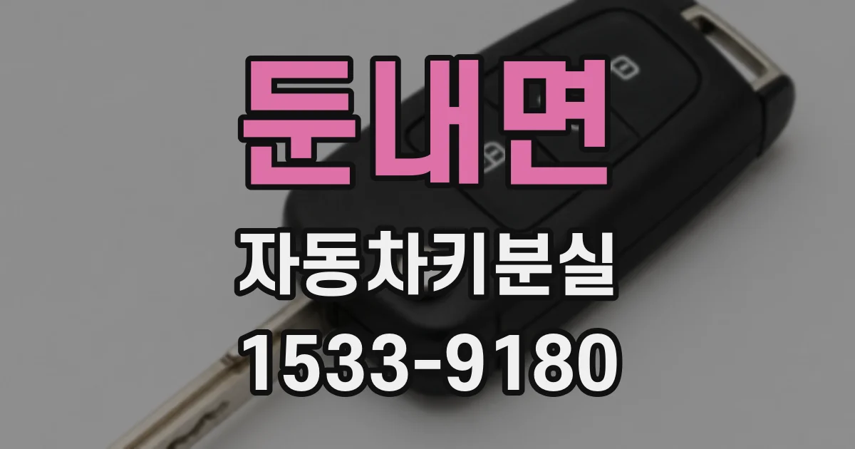 둔내면 자동차키분실