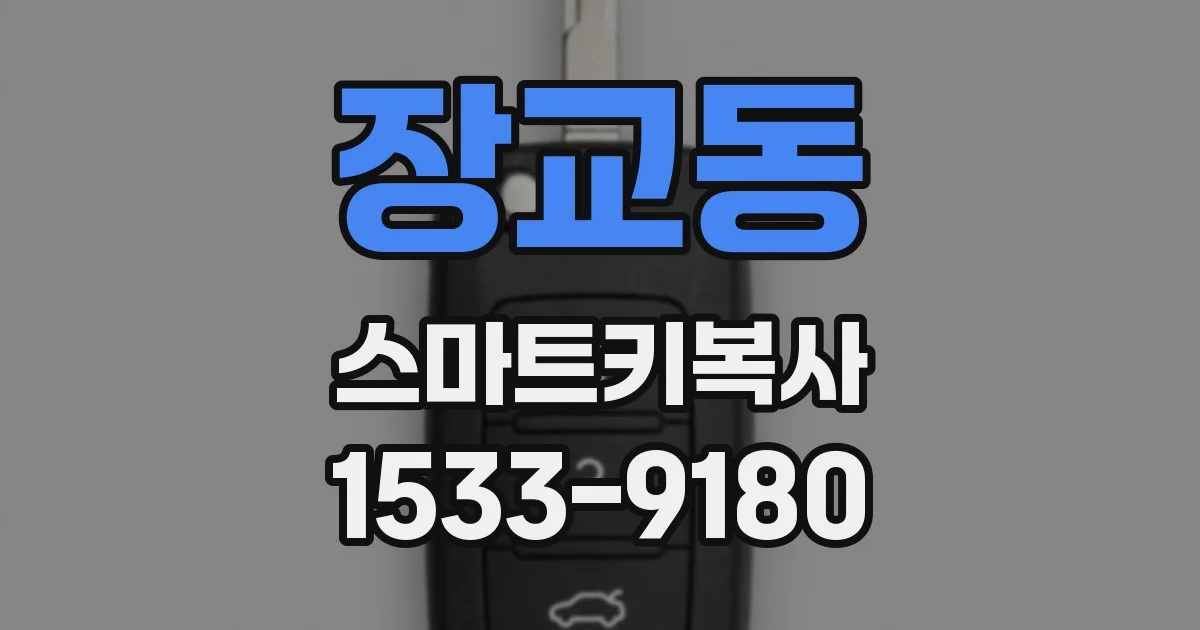 장교동 스마트키복사