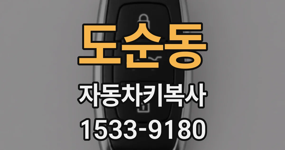 도순동 자동차키복사