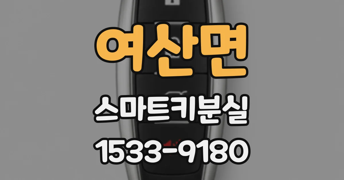 여산면 스마트키분실