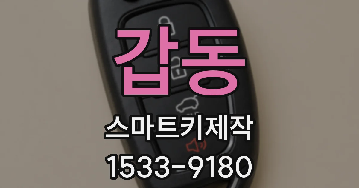 갑동 스마트키제작
