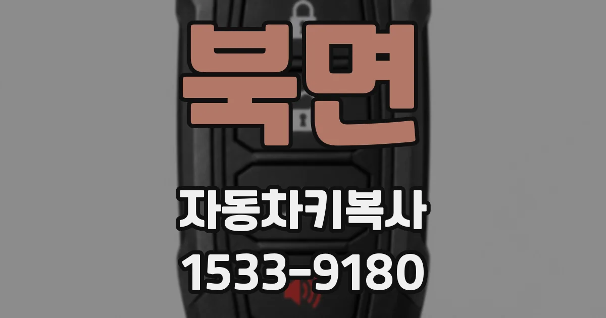 북면 자동차키복사
