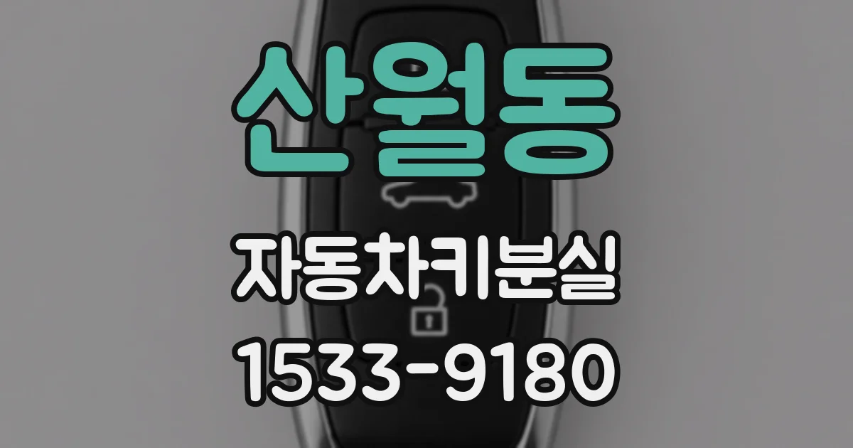 산월동 자동차키분실